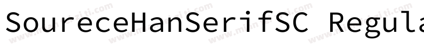 SoureceHanSerifSC Regular字体转换